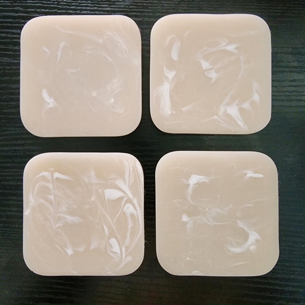 RIRIKU Resin Coasters Set of 4